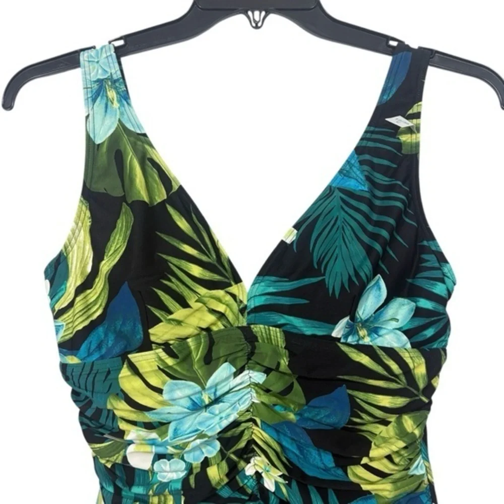 Coco Reef $146 Women's Contours Solitaire V-Neck One Piece‎ Swimsuit 12 36C - Picture 4 of 12